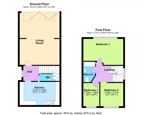 Floor Plan Image for 3 Bedroom Detached House for Sale in Littleworth Road, Cannock, WS12 1JB