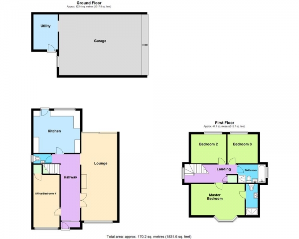 Floor Plan Image for 4 Bedroom Detached House for Sale in Norton Lane, Great Wyrley, WS6 6PE