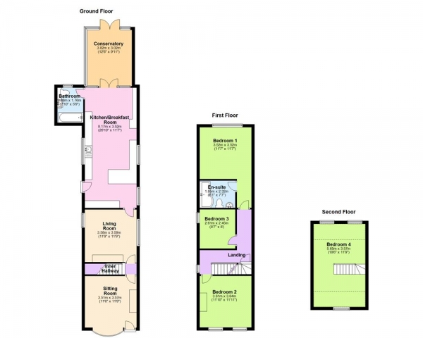 Floor Plan Image for 4 Bedroom Detached House for Sale in Chapel Street, Heath Hayes, WS12 3HE