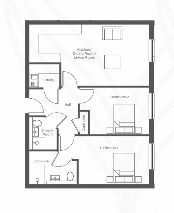 Floor Plan Image for 1 Bedroom Retirement Property for Sale in Wyrley Court, Walsall Road, WS6 6NL