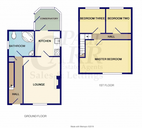 Floor Plan Image for 3 Bedroom Terraced House for Sale in Holland Road, Great Barr, Birmingham, West Midlands