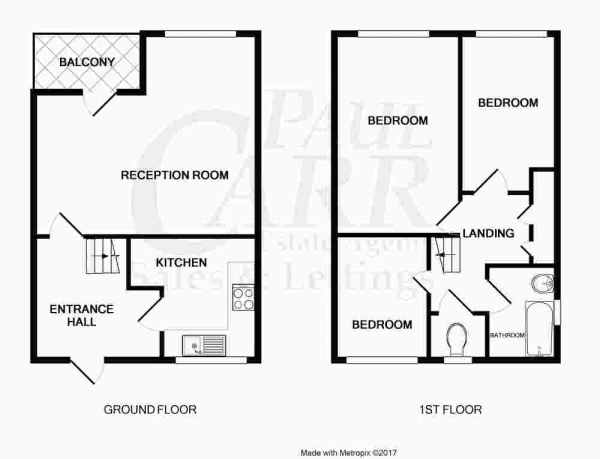 Floor Plan Image for 3 Bedroom Maisonette for Sale in Stainsby Avenue, Hockley, Birmingham