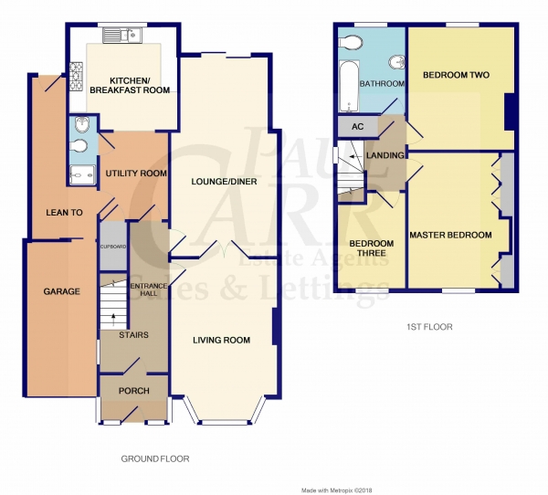 Floor Plan Image for 3 Bedroom Semi-Detached House for Sale in Woodcroft Avenue, Birmingham