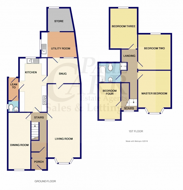 Floor Plan Image for 4 Bedroom Detached House for Sale in Island Road, Handsworth, Birmingham, West Midlands