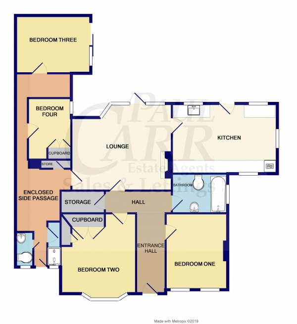 Floor Plan Image for 4 Bedroom Detached Bungalow for Sale in Charlemont Road, West Bromwich, West Midlands,