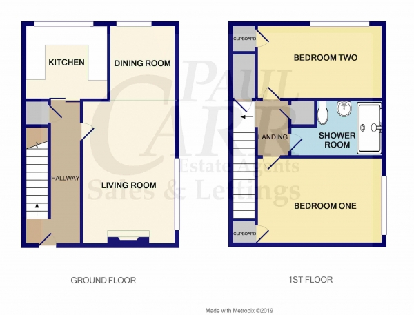 Floor Plan Image for 2 Bedroom Maisonette for Sale in Frairy Close, Hamstead Hall Road, Handsworth Wood, Birmingham, West Midlands