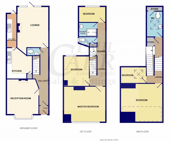 Floor Plan Image for 5 Bedroom Terraced House for Sale in Endwood Court Road, Handsworth Wood, Birmingham, West Midlands