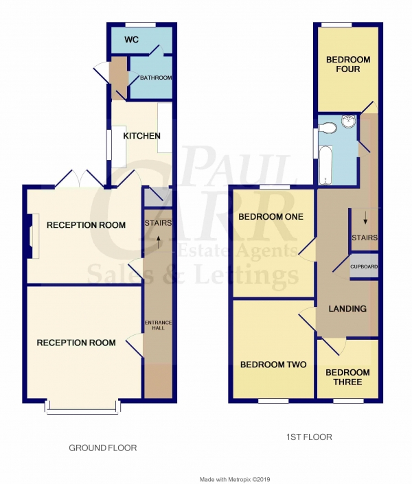 Floor Plan Image for 4 Bedroom Terraced House for Sale in Aston Lane, Birmingham, West Midlands