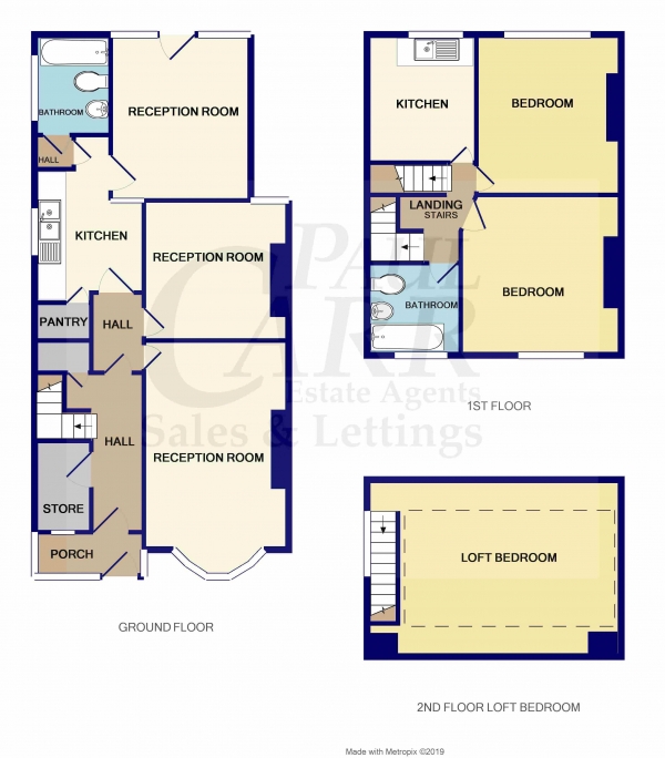 Floor Plan Image for 4 Bedroom Semi-Detached House for Sale in Grove Lane, Handsworth, Birmingham, West Midlands