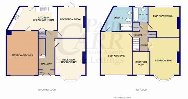 Floor Plan for 4 Bedroom Semi-Detached House for Sale in Wood Lane, Handsworth Wood, Birmingham, West Midlands, Handsworth Wood, B20, 2AA - Offers Over &pound295,000