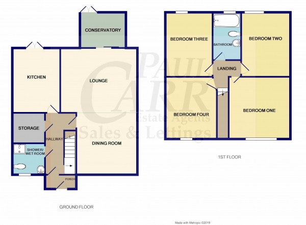Floor Plan Image for 4 Bedroom Terraced House for Sale in Unett Street, Newtown, Birmingham, West Midlands