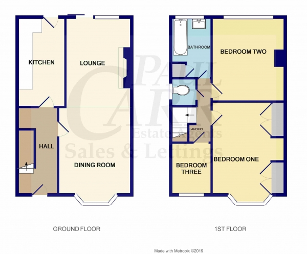 Floor Plan Image for 3 Bedroom Semi-Detached House for Sale in Hembs Crescent, Great Barr, Birmingham, West Midlands