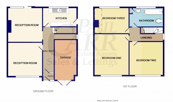 Floor Plan for 3 Bedroom Detached House for Sale in Parkside Road, Handsworth Wood, Birmingham, West Midlands , Handsworth Wood, B20, 1EL - Offers Over &pound240,000