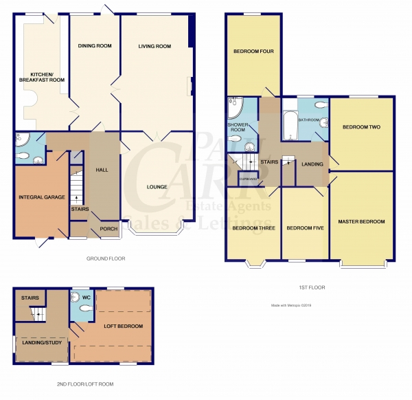 Floor Plan Image for 6 Bedroom Semi-Detached House for Sale in College Road, Handsworth, Birmingham, West Midlands