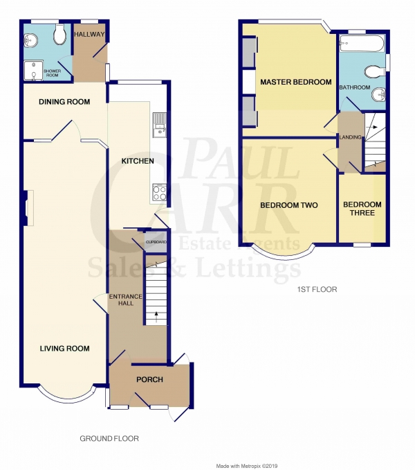 Floor Plan Image for 3 Bedroom Semi-Detached House for Sale in Camp Lane, Handsworth, Birmingham, West Midlands