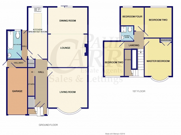 Floor Plan Image for 4 Bedroom Detached House for Sale in Hudson Road, Handsworth Wood, Birmingham, West Midlands