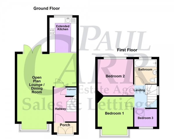 Floor Plan Image for 3 Bedroom Semi-Detached House for Sale in Kingstanding Road, Kingstanding, Birmingham B44 8AX