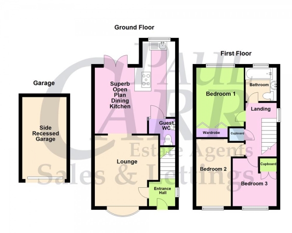 Floor Plan Image for 3 Bedroom Detached House for Sale in Maxted Road, Erdington, Birmingham B23 5DJ