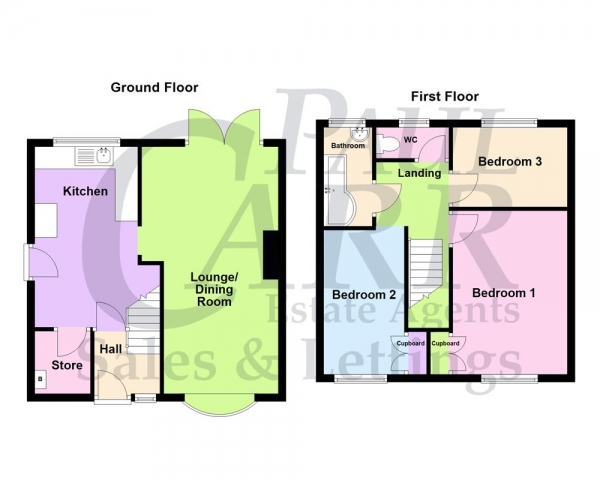 Floor Plan Image for 3 Bedroom Semi-Detached House for Sale in Old Oscott Hill, Great Barr, Birmingham, B44 9SP