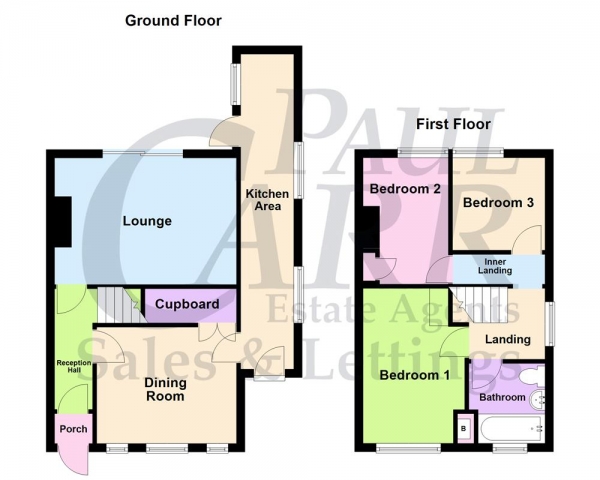 Floor Plan Image for 3 Bedroom Semi-Detached House for Sale in Lingfield Avenue, Great Barr, Birmingham, B44 9TX