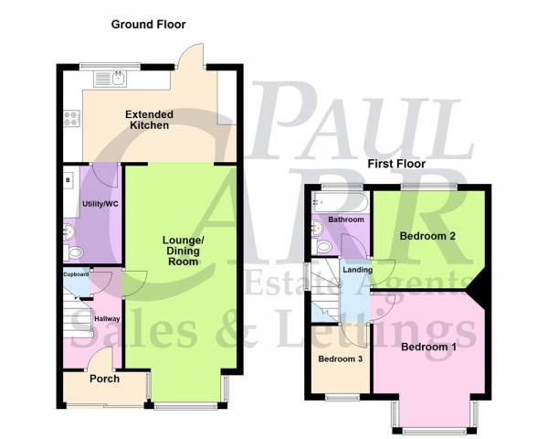 Floor Plan Image for 3 Bedroom Semi-Detached House for Sale in Kingstanding Road, Kingstanding Birmingham B44 8AX