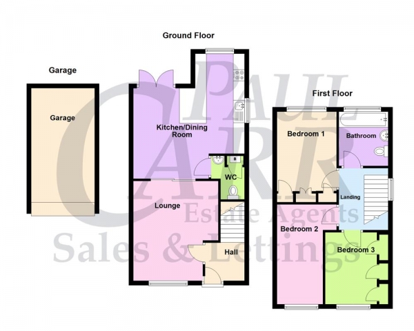 Floor Plan Image for 3 Bedroom Detached House for Sale in Maxted Road, Erdington, Birmingham, B23 5DJ