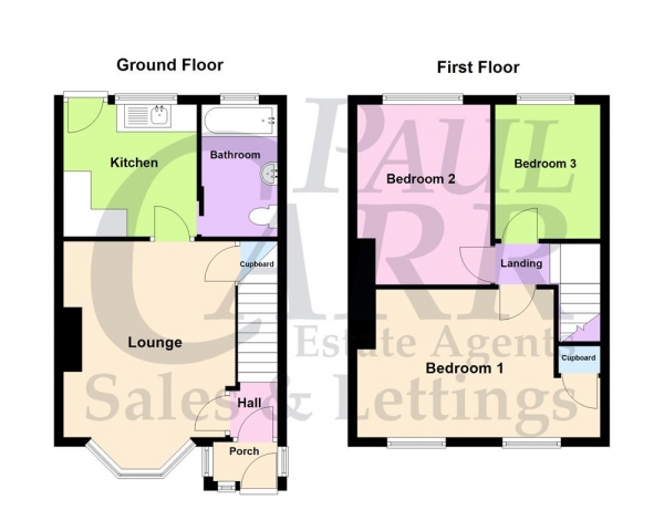 Floor Plan Image for 3 Bedroom Terraced House for Sale in Bexley Road, Kingstanding, Birmingham, B44 0AE