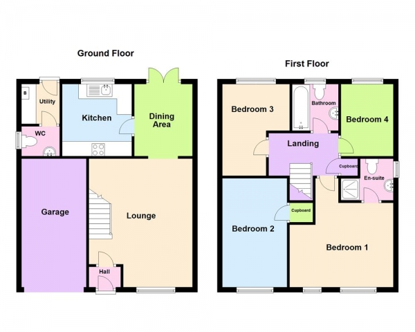 Floor Plan Image for 4 Bedroom Detached House for Sale in Capilano Road, Erdington, Birmingham B23 5AU