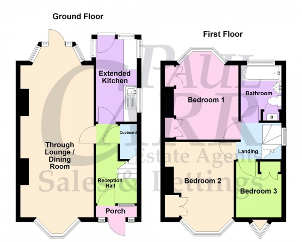 Floor Plan for 3 Bedroom Semi-Detached House for Sale in Anstey Road, Perry Barr, Birmingham B44 8AJ, Perry Barr, B44, 8AJ - Offers Over &pound200,000