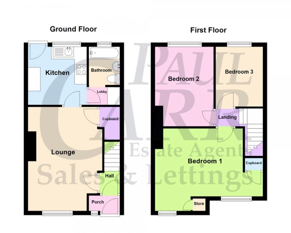 Floor Plan Image for 3 Bedroom Property for Sale in Crayford Road, Kingstanding, Birmingham B44 0TS