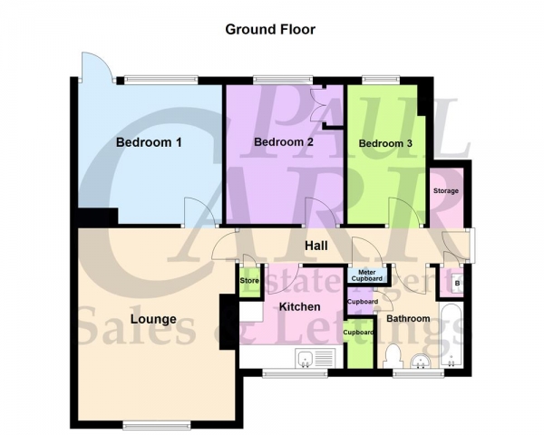 Floor Plan Image for 3 Bedroom Maisonette for Sale in Darleydale Avenue, Great Barr, Birmingham, B44 9UW