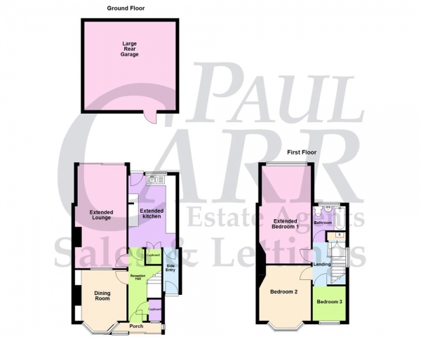 Floor Plan for 3 Bedroom Semi-Detached House for Sale in Old Oscott Hill, Great Barr, Birmingham, B44 9SR, Great Barr, B44, 9SR -  &pound240,000