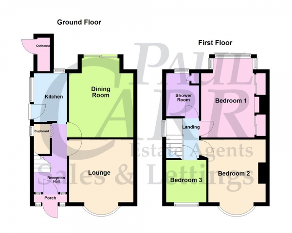 Floor Plan Image for 3 Bedroom Semi-Detached House for Sale in Stowell Road, Kingstanding, Birmingham, B44 8EA