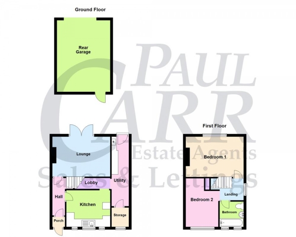 Floor Plan Image for 2 Bedroom Semi-Detached House for Sale in Birdbrook Road, Great Barr, Birmingham B44 9TS
