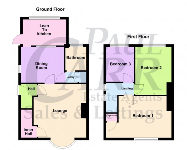 Floor Plan Image for 3 Bedroom Semi-Detached House for Sale in Firbeck Grove, Kingstanding, Birmingham, B44 0ND