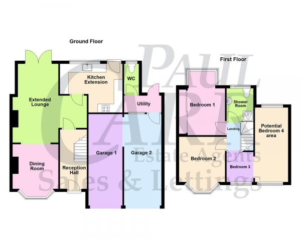 Floor Plan Image for 3 Bedroom Semi-Detached House for Sale in Beacon Road, Kingstanding, Birmingham, B44 9RL