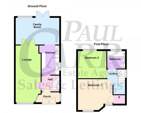 Floor Plan Image for 2 Bedroom Semi-Detached House for Sale in Goodway Road, Great Barr, Birmingham B44 8RH