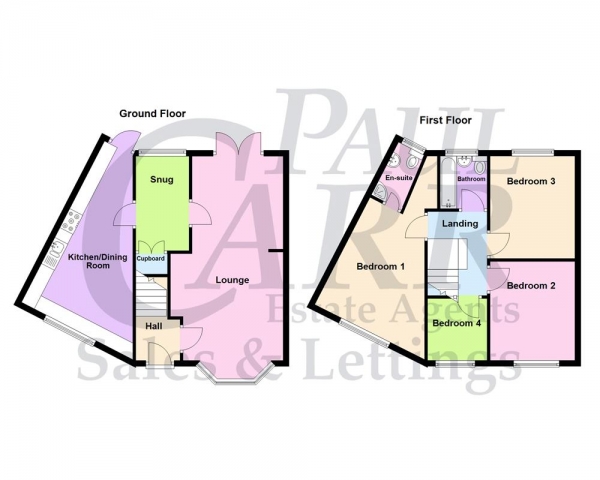 Floor Plan Image for 4 Bedroom Semi-Detached House for Sale in Oundle Road, Kingstanding, Birmingham, B44 8EP