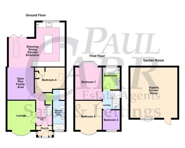 Floor Plan Image for 4 Bedroom Semi-Detached House for Sale in Warren Hill Road, Kingstanding, Birmingham, B44 8EX