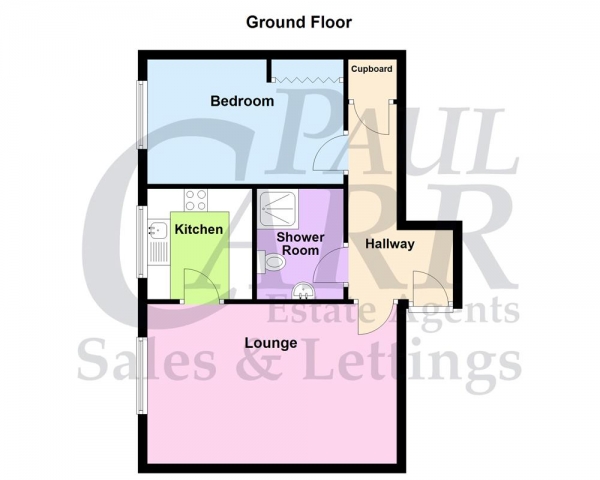 Floor Plan Image for 1 Bedroom Apartment for Sale in St Annes Way, Kingstanding Birmingham B44 0HN