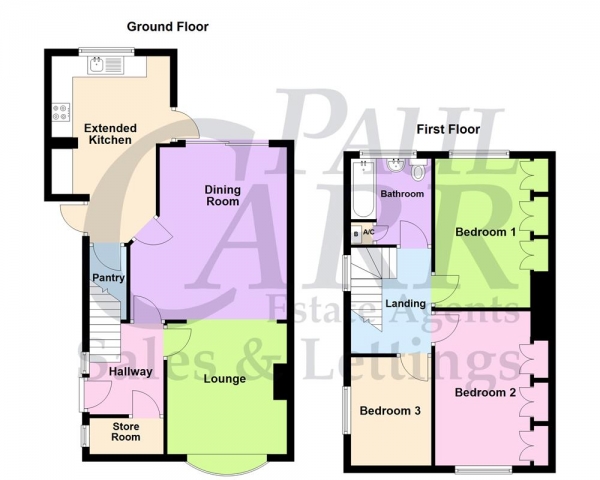 Floor Plan Image for 3 Bedroom End of Terrace House for Sale in Kingstanding Road, Kingstanding, Birmingham B44 9TD