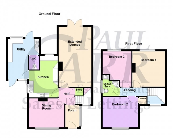 Floor Plan Image for 3 Bedroom Semi-Detached House for Sale in Hawthorn Road, Birmingham