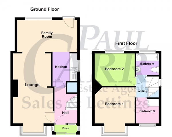 Floor Plan for 3 Bedroom Semi-Detached House for Sale in Kingstanding Road, Kingstanding, Birmingham B44 8AX, Kingstanding, B44, 8AX -  &pound200,000