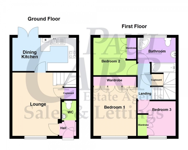 Floor Plan Image for 3 Bedroom Terraced House for Sale in Wendover Road, Erdington, Birmingham, B23 5GG