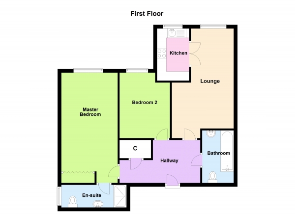 Floor Plan Image for 2 Bedroom Retirement Property for Sale in Hunters Court, Chester Road, Streetly, Sutton Coldfield, B74 3QX