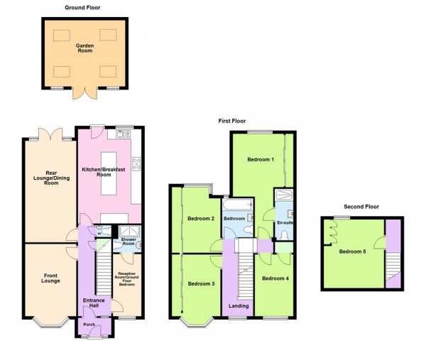 Floor Plan Image for 5 Bedroom Semi-Detached House for Sale in Chester Road, Streetly, Sutton Coldfield, B74 2HH