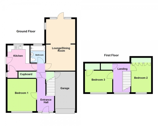 Floor Plan Image for 3 Bedroom Semi-Detached Bungalow for Sale in Silver Birch Road, Streetly, Sutton Coldfield, B74 3PD