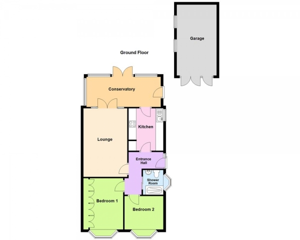 Floor Plan Image for 2 Bedroom Semi-Detached Bungalow for Sale in Beechcroft Crescent, Streetly, Sutton Coldfield, B74 3SH