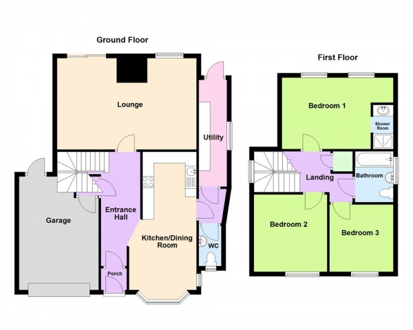 Floor Plan Image for 3 Bedroom Detached House for Sale in Maxholm Road, Streetly, Sutton Coldfield, B74 3SU