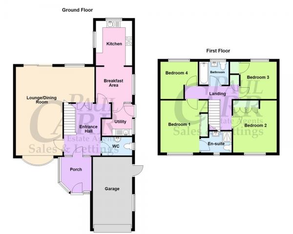 Floor Plan Image for 4 Bedroom Detached House for Sale in Leandor Drive, Streetly, Sutton Coldfield, B74 2EW